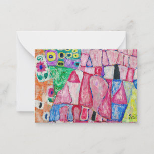 Carte De Correspondance Les motifs décoratifs de Gustav Klimt