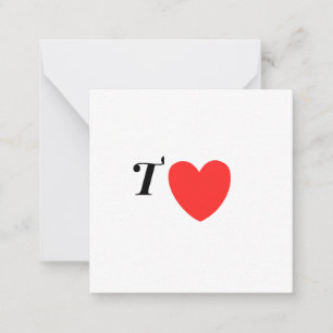 Carte De Correspondance Lettre T Cœur - Conception d'amour initiale de la
