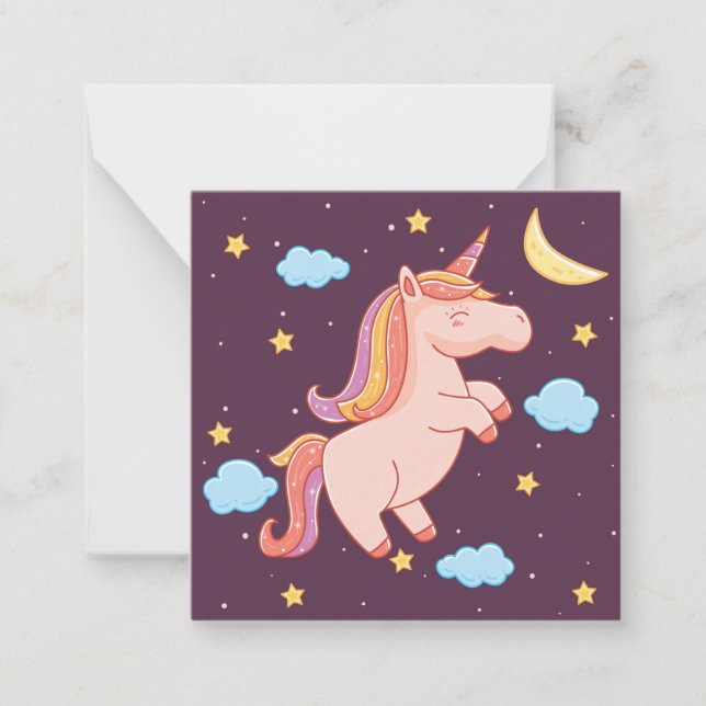 Carte De Correspondance Licorne (Devant)