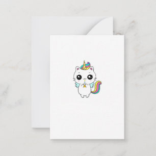 Carte De Correspondance Licorne, licorne arc-en-ciel, mignonne