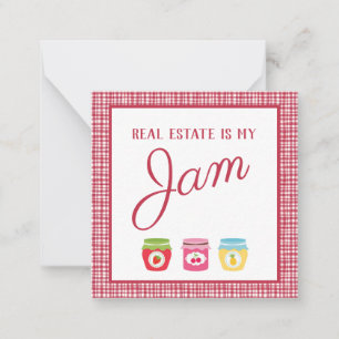 Carte De Correspondance L'immobilier est mon Jam Pop By