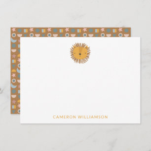 Carte De Correspondance Lion mignon Personnalisé bébé et enfants Animal Me