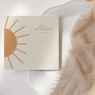 Carte De Correspondance Little Ray of Sunshine Boho Conseil
