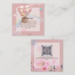 Carte De Correspondance Livre personnalisé pour bébé à air chaud thème de