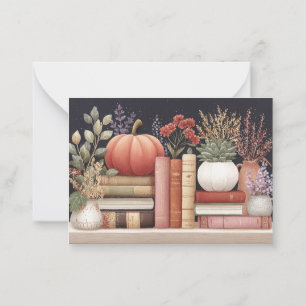 Carte De Correspondance Livres botaniques d'automne modernes