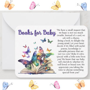 Carte De Correspondance Livres d'aquarelle papillon pour bébé