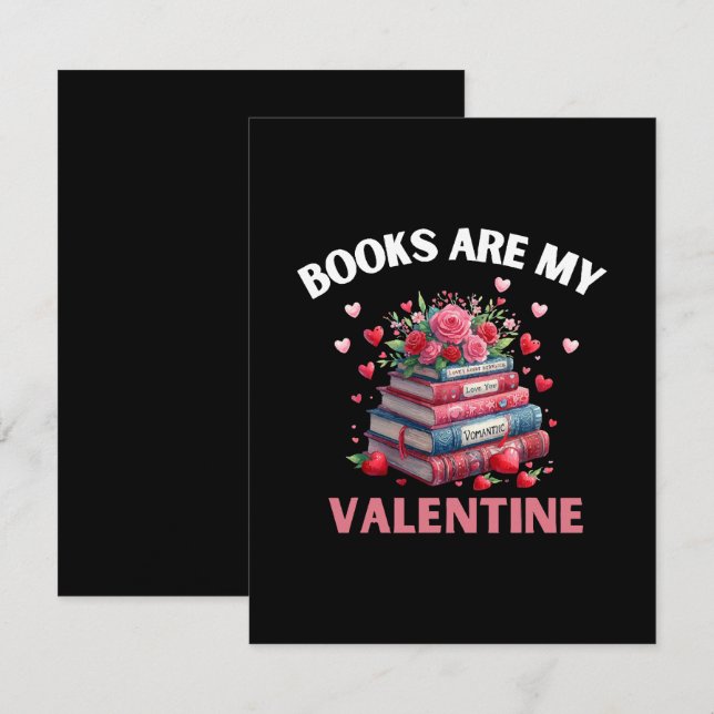 Carte De Correspondance Livres drôles sont mon Valentin (Devant / Derrière)