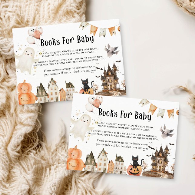 Carte De Correspondance Livres Halloween pour Baby Card (Créateur téléchargé)