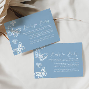 Carte De Correspondance Livres pour Baby Card Daisy Blue