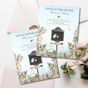 Carte De Correspondance Livres pour bébé Little Love Letters Baby Shower