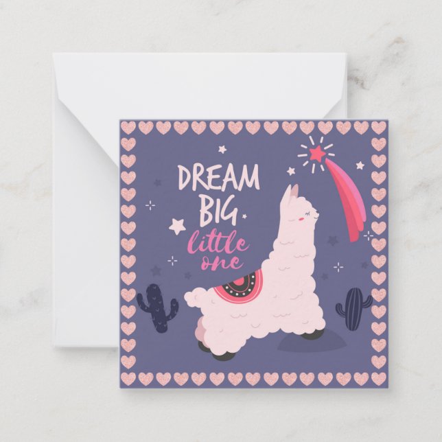 Carte De Correspondance Llama (Devant)