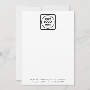 Carte De Correspondance Logo Blanc Photographie de Marque Minimaliste Mo