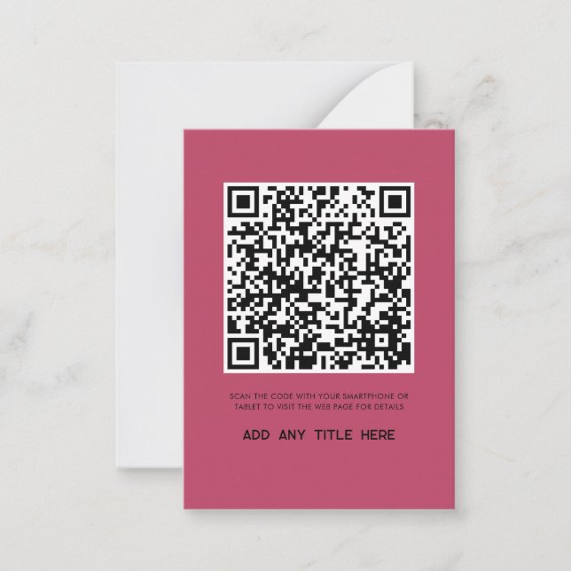 Carte De Correspondance Logo d'affaires moderne QR Code tendance (Devant)