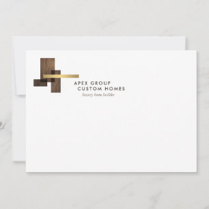 Carte De Correspondance Logo de constructeur de maison personnalisée sur c