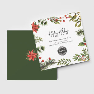 Carte De Correspondance Logo de l'entreprise Employés de Noël