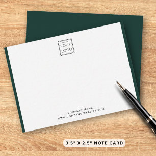 Carte De Correspondance Logo de société d'affaires moderne avec une bordur