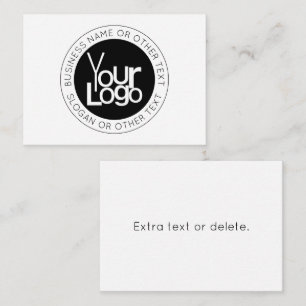 Carte De Correspondance Logo d'entreprise et texte moderne simple modifiab