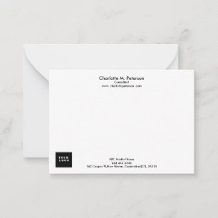 Carte De Correspondance Logo d'entreprise minimaliste