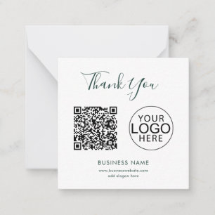 Carte De Correspondance Logo d'entreprise moderne et code QR personnalisé