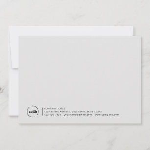 Carte De Correspondance Logo d'entreprise moderne professionnel gris