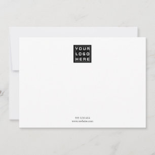 Carte De Correspondance Logo d'entreprise Note blanche professionnelle m