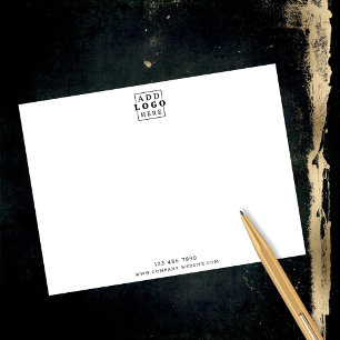 Carte De Correspondance Logo d'entreprise personnalisé Contact Minimaliste