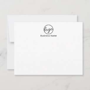 Carte De Correspondance Logo d'entreprise simple de marque personnalisée
