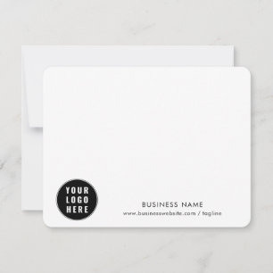 Carte De Correspondance Logo d'entreprise simple et site Web personnalisé