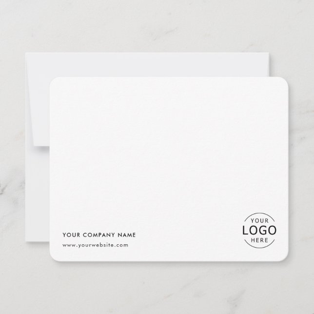 Carte De Correspondance Logo d'entreprise simple professionnel  (Devant)