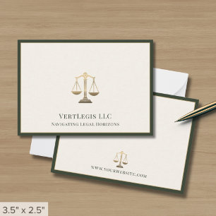 Carte De Correspondance Logo des échelles d'or professionnelles de la just