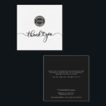 Carte De Correspondance Logo et remerciement d'entreprise simple et person<br><div class="desc">Ajoutez le logo et les actifs de votre marque, ainsi que l'adresse de votre site web et un message personnalisé en cliquant sur le bouton "Personnaliser" ci-dessus. Disponible en d'autres couleurs et tailles. Aucune quantité minimum de commande et aucun frais de configuration. Commandez autant ou aussi peu que nécessaire pour...</div>