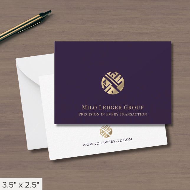 Carte De Correspondance Logo géométrique moderne professionnel (Créateur téléchargé)