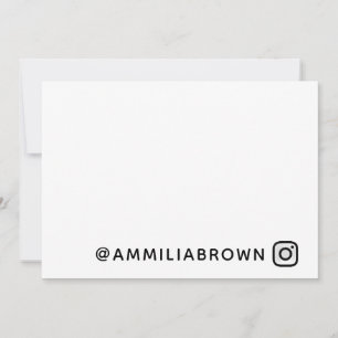 Carte De Correspondance Logo Instagram Conception personnalisée de la ma