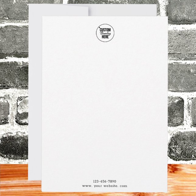 Carte De Correspondance Logo simple (simple logo note card)