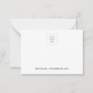 Carte De Correspondance Logo Simple Minimaliste Et Nom
