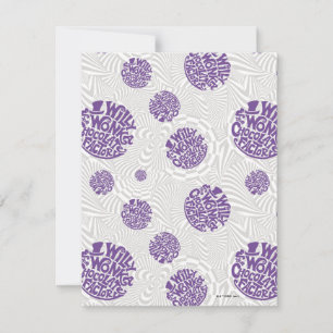 Carte De Correspondance Logo Willy Wonka Psychedelic Graphisme