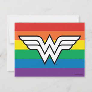 Carte De Correspondance Logo Wonder Woman Rainbow