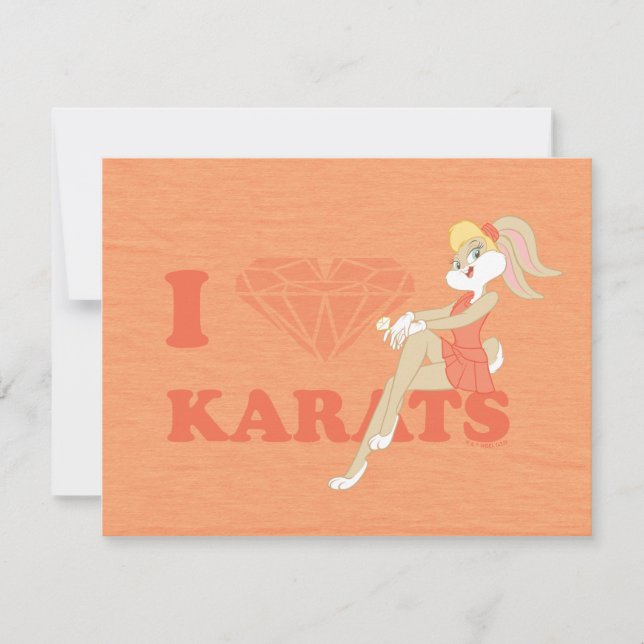 Carte De Correspondance Lola Bunny I Heart Karats (Devant)