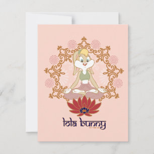 Carte De Correspondance Lola Bunny Yoga Lotus Pose