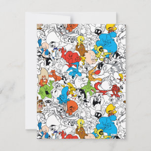 Carte De Correspondance LOONEY TUNES™ Color Pop Motif
