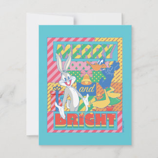 Carte De Correspondance LOONEY TUNES™ | Noël Merry and Bright