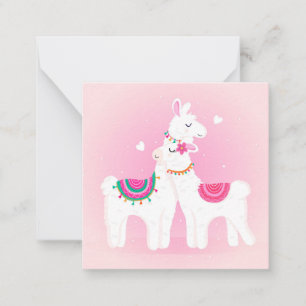 Carte De Correspondance Love You Llama
