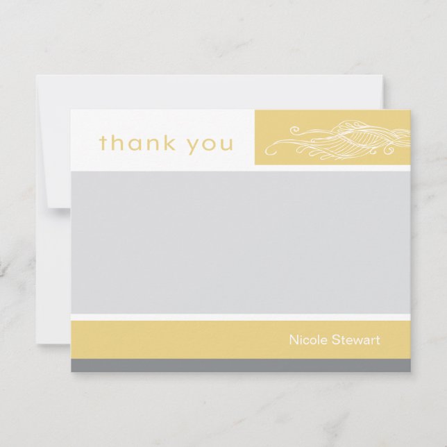 Carte De Correspondance Lovely Girl Custom Thank You Note Card (Devant)