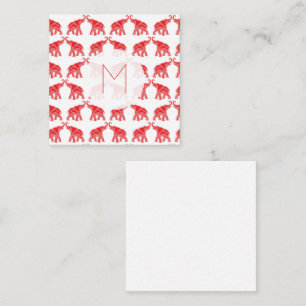 Carte De Correspondance Lucky Red Elephant