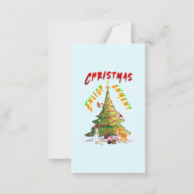 Carte De Correspondance Lumière de Noël (Devant)