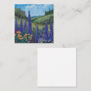 Carte De Correspondance Lupine Meadow of Lavender