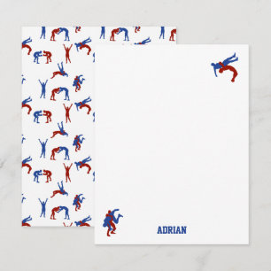 Carte De Correspondance Lutte Gréco-Romaine Freestyle Nom personnalisé