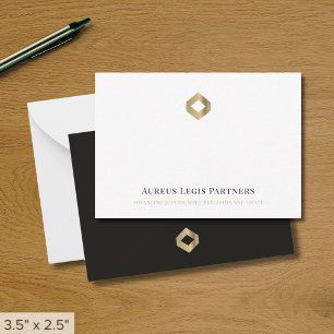 Carte De Correspondance Luxe Logo Business