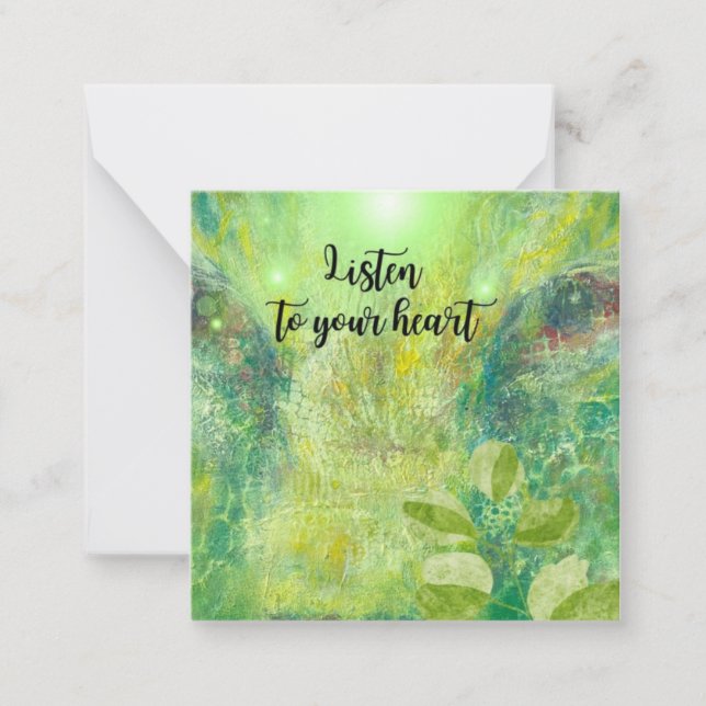 Carte De Correspondance Lyssna på ditt hjärta. (Devant)