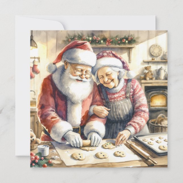 Carte De Correspondance M. et Mme Clause Jolie Noël (Devant)